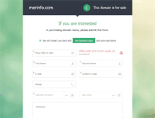 Tablet Screenshot of merinfo.com